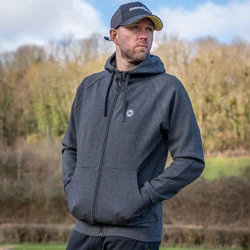 Matrix Charcoal Marl Zip Hoodies